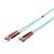 Digitus OM3 ST to ST Duplex Fibre Patch Cord 10m Aqua