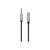 Manhattan 356046 3m 3.5mm TRRS Audio Extension Cable, Black and Silver