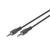 DIGITUS AK-510100-025-S 2.5m 3.5mm Stereo Audio Cable, Black