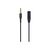 Gembird Cablexpert CCA-419 18cm 3.5mm Four-Pole MIC/GND Cross-Over Adapter, Black