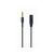 Gembird Cablexpert CCA-419 18cm 3.5mm Four-Pole MIC/GND Cross-Over Adapter, Black