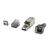 Equip 121171 Cat6A Shielded Tool-Free RJ45 Plug, Silver, 5-Pack