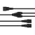 kabelmeister SK1436-S020 Black C14 to Dual C13 Y Power Cable 2m