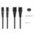 kabelmeister Y Splitter C14 to 2× C13, 0.3 m, Black