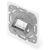 Digitus Keystone Face Plate, 1/2-Port, 80x80 mm, White
