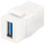 Digitus USB 3.0 Keystone Module A/A, Pure White