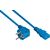 kabelmeister SK0130-B030 Blue Angled CEE 7-7 to Straight C13 Power Cable 3m