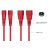 kabelmeister SK1430-R005 Red C14 to C13 Power Extension Cable 0.5m