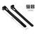Good Connections KAB-R30S74 Reusable Black Cable Ties 300 x 7.4 mm