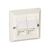 equip Universal Surface Frame Flush mount wallplate pure 761301