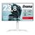 White iiyama G-Master GB2471HSU-W1 23.8-inch Fast IPS240Hz monitor with adjustable stand, front and angled views
