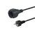 Equip 112181 CEE 7/7 to CEE 7/3 3 m Power Cable Black