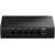 Black TRENDnet TEG-S351 five-port2.5G unmanaged switch, main rear ports and underside wall-mount views