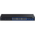 Black TRENDnet TEG-S50284 switch, angled/front24RJ45 and fourSFPplus ports, rear AC inlet