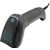 Datalogic Gryphon GD4690 black corded scanner body and cable detail from exact-SKU Reichelt shared gallery; presentation base and USB cable included