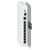 Ubiquiti DIN Rail Mount shown attached behind a compatible switch; switch sold separately