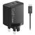 Lenovo Dual USB-C 65W GaN Charger Black UK Plug 40AW065BUK