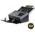 Avision AD3100 black document scanner angled view with extended input and output trays, official manufacturer image