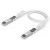 One Ubiquiti Uplink Cable 0.3 m with two integrated SFP28 plugs