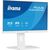 White iiyama ProLite XUB2293HSU-W7 21.5 inch IPS Full HD monitor with adjustable stand — angled view