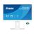 White iiyama ProLite XUB2293HSU-W7 21.5 inch IPS Full HD monitor with adjustable stand — front view