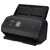 Canon imageFORMULA DR-C350 black document scanner angled front view with raised ADF support and monochrome LCD, official native manufacturer photo