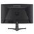 iiyama GC2784HSU-B1 rear view with tilt stand, HDMI DisplayPort and USB connections