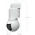 Ubiquiti G6 PTZ White camera side view with included arm mount and dimensions