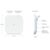 Ubiquiti UniFi E7 Campus front and side diagram: tri-radio dual-band WiFi 7 and dimensions