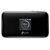 TP-Link M7750 mobile Wi-Fi router, front view; screen figures are illustrative
