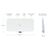 Ubiquiti E7 Audience front and side with dimensions and radio annotations