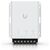 Ubiquiti UniFi Retrofit PSU 12V, close-up of front terminals, polarity markings and status LEDs