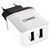 2GO 797206 USB mains charger with Europlug and two USB-A sockets (distributor image)