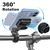 2GO 797394 360° rotation illustration with phone and handlebar shown; one holder only, phone and handlebar not included