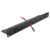 Delock 66484 Black 19-inch 1U Brush Strip with Rear Cable Support Plate