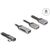 Delock 2-Port USB-C Hub with SD/microSD Card Reader