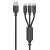 2GO 797258 cable with USB-A input and three charging heads