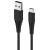 2GO 797281 black USB-A to USB-C cable with reinforced strain relief at both connectors