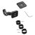 2GO 797394 package contents: mount, adhesive phone plate, three sizing rings and Allen key
