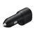 Samsung EP-L4020NBEGEU Black Car Charger Duo USB-C 25W USB-A 15W