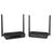 DIGITUS DS-55360 transmitter and receiver, angled front view with antennas extended