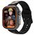 Abyx Fit Touch 5 Naruto Uzumaki Smartwatch Space Grey Black Strap