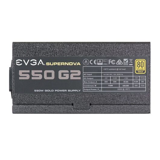 eVGA SuperNOVA 550 G2 Power supply 80 PLUS Gold