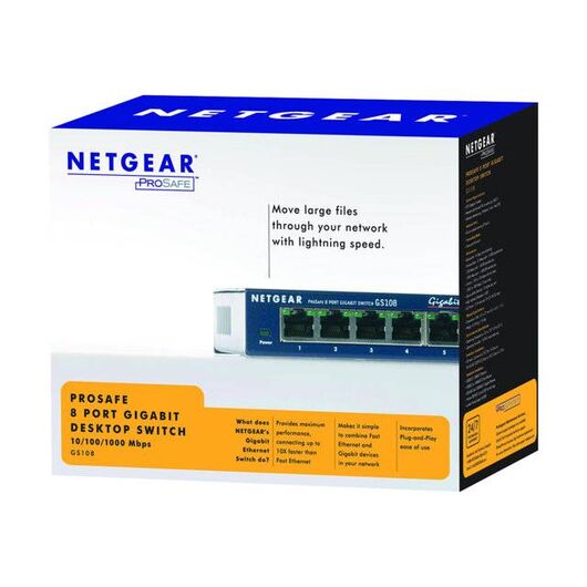NetGear-GS108GE-Networking