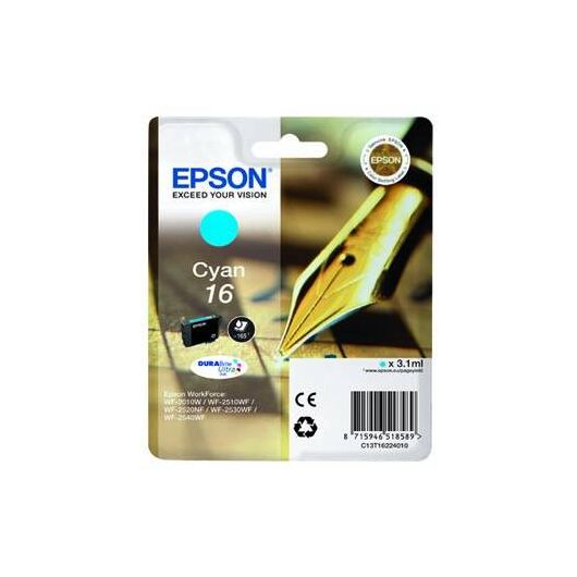 Epson 16 3.1 ml cyan original blister | C13T16224020