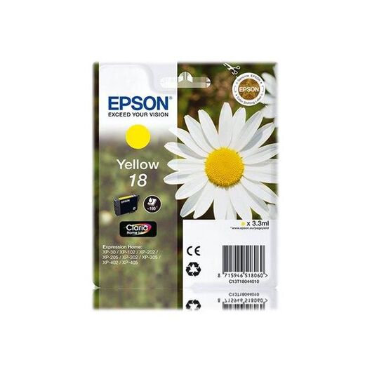 Epson 18 Yellow original blister | C13T18044020