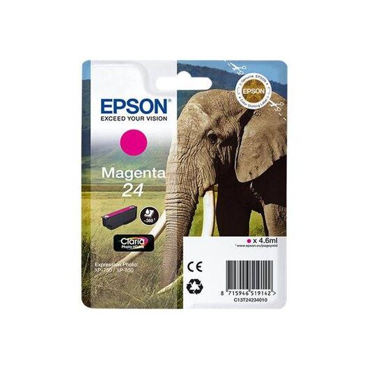 Epson 24 4.6 ml magenta original blister | C13T24234020