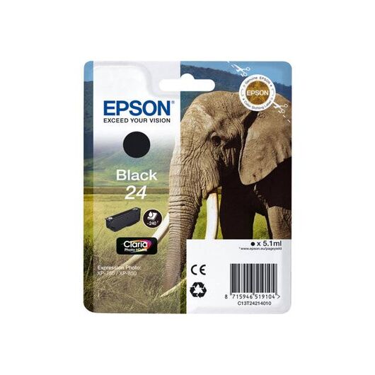Epson 24 5.1 ml black original blister | C13T24214020
