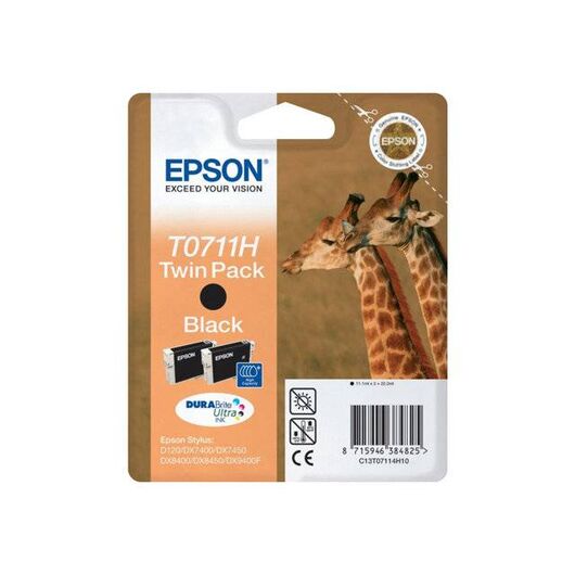 Epson T0711 Twin Pack 2-pack high capacity | C13T07114H20