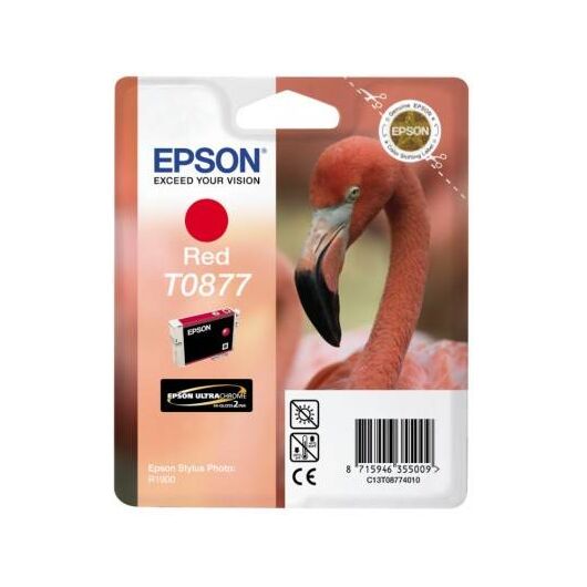 Epson T0877 11.4 ml red original blister ink | C13T08774010